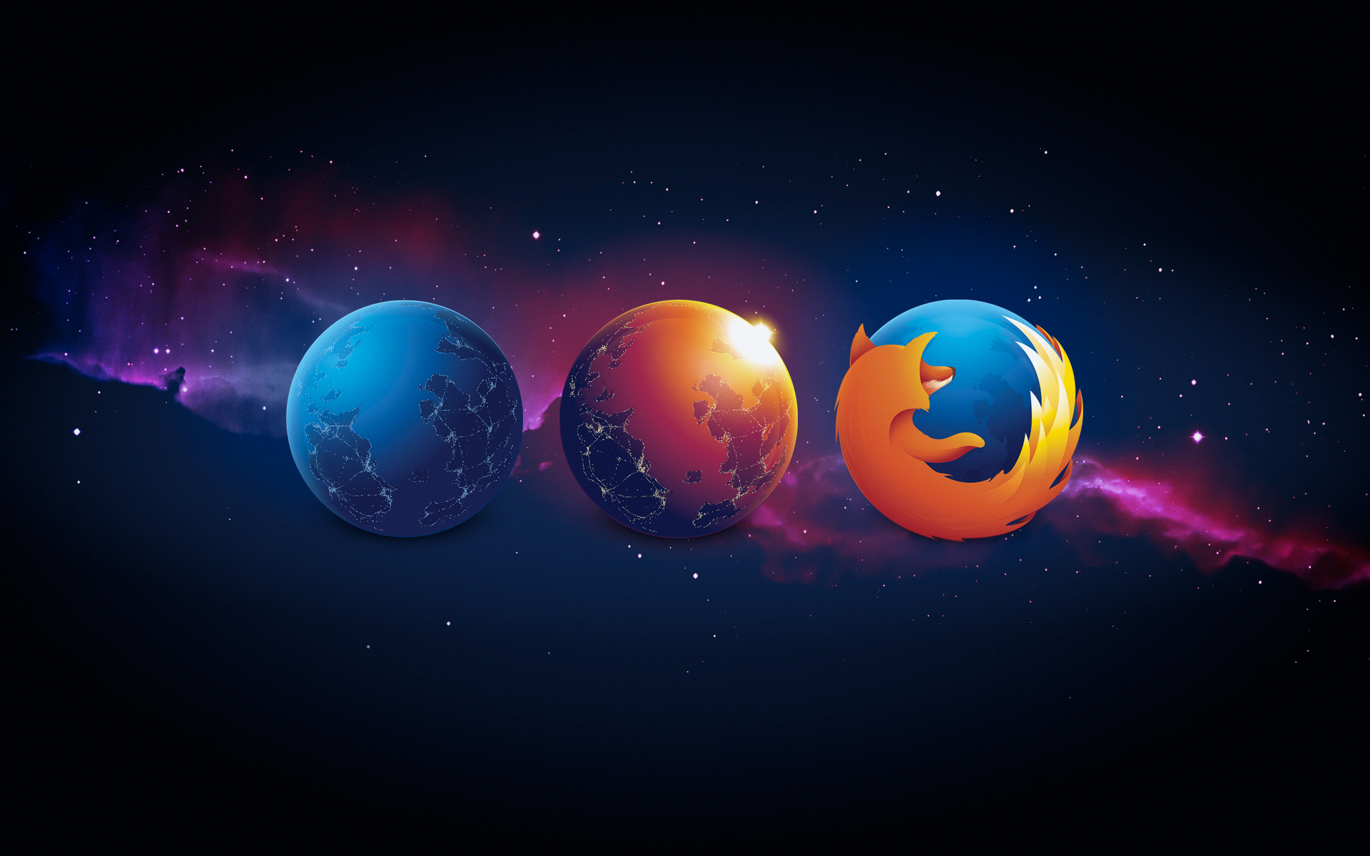 Firefox Nightly, Aurora and the new logo